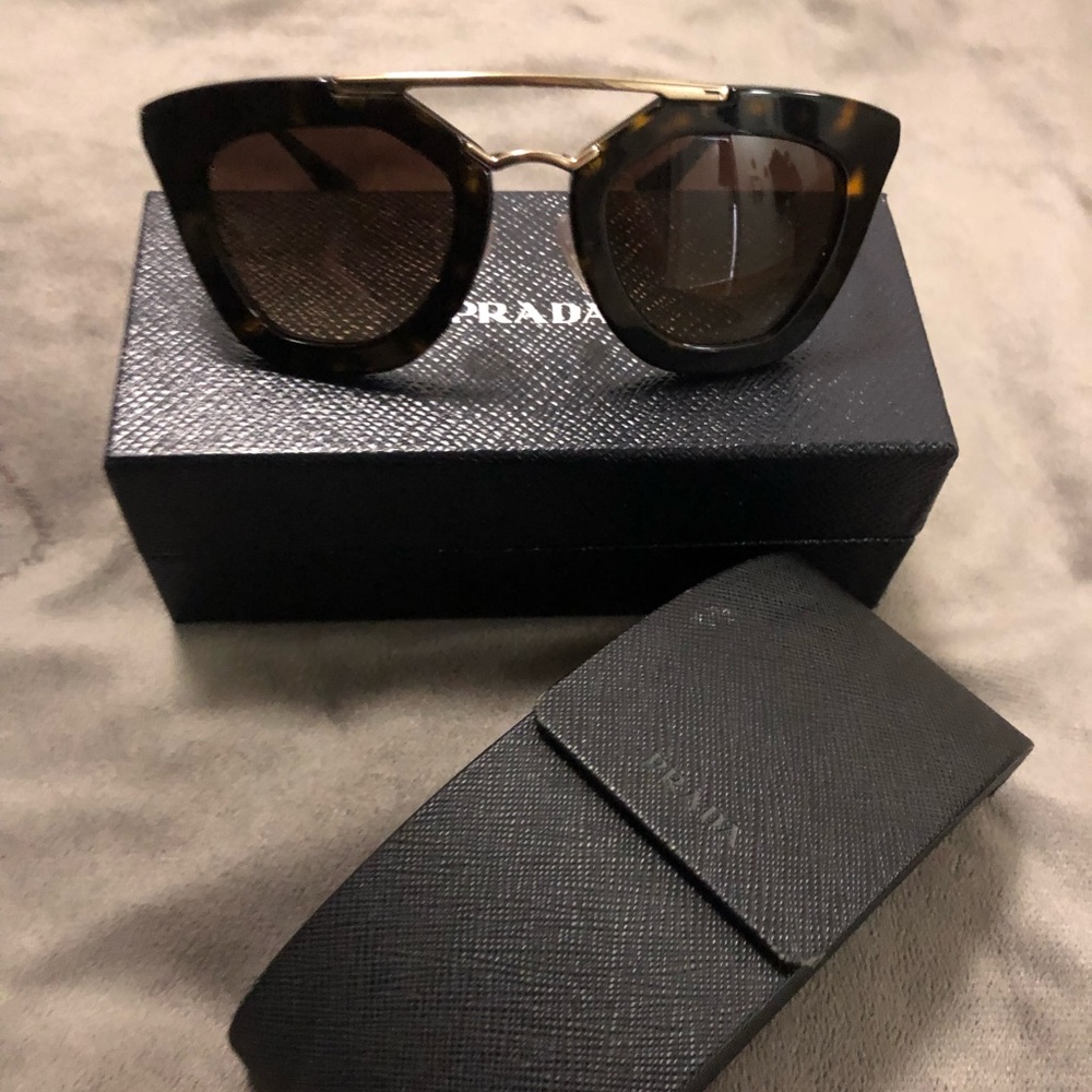 Prada Sunglasses, Havana/Brown gradient lenses